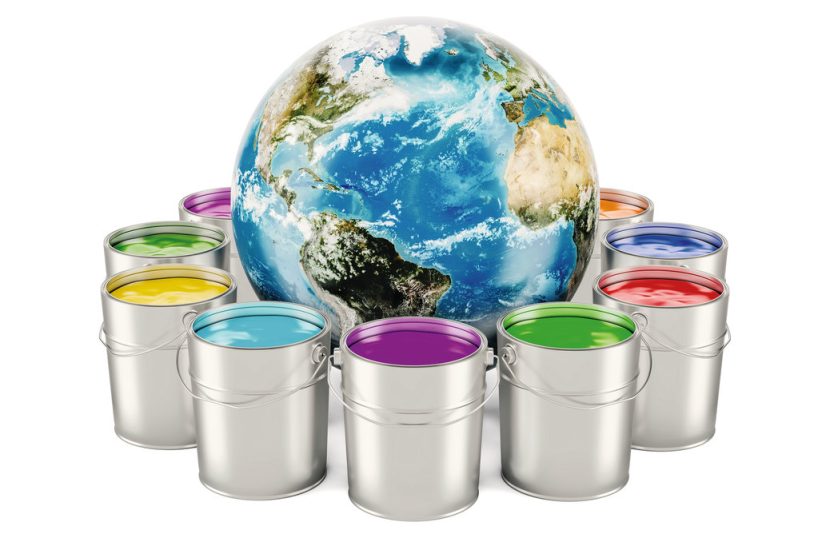 Globaler Ausblick: Die Farben- und Lackindustrie weltweit. Bildquelle: alexlmx - Stock.Adobe