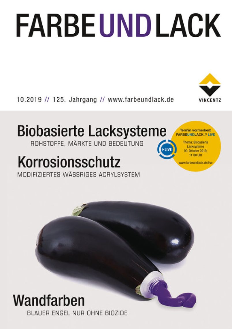 Oktoberausgabe: Fokusthema Biobasierte Lacke