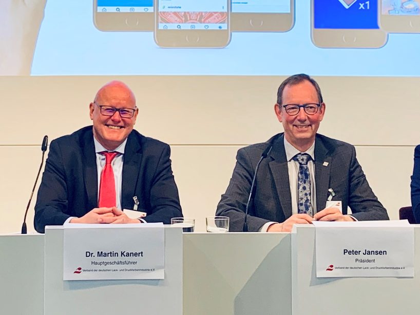 Auf der Wirtschaftspressekonferenz des VdL: der neue Hauptgeschäftsführer Dr. Martin Kanert (links) und Präsident Peter Jansen. Quelle VdL.