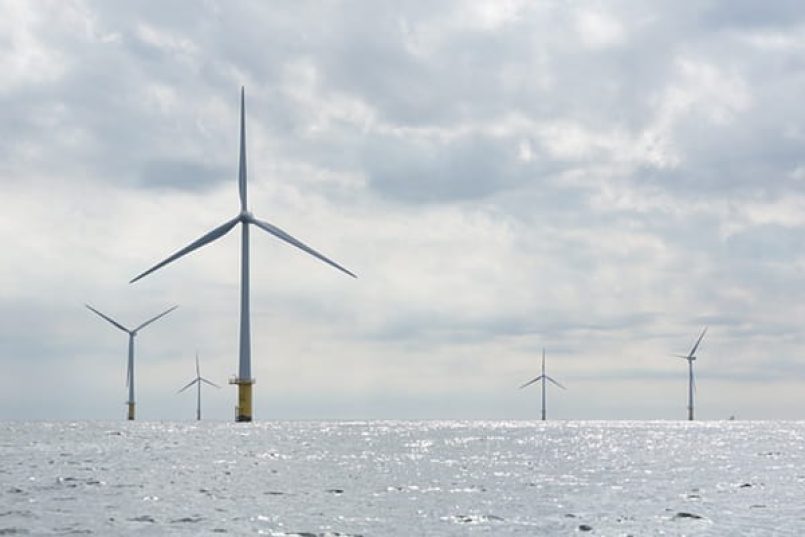 Offshore-Windkraftanlagen.